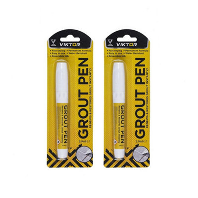 Viktor Renew And Restores Grout Pen 5.9Ml X 2Pack from B&Q