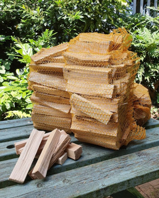 Fire Guru Kiln Dried Kindling  4 Nets 2-3Kg Each from B&Q