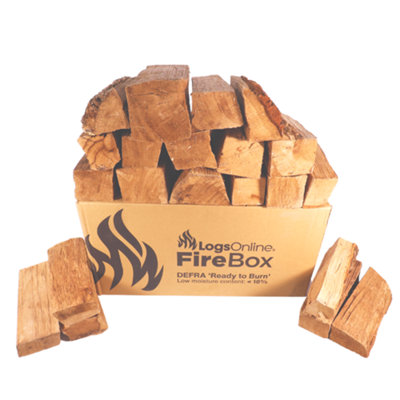 Fire Guru Kiln Dried Ash Firewood Logs 20Kg Box from B&Q