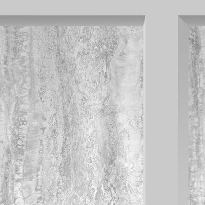 Muriva Grey Marble Pearl Effect Embossed Wallpaper from B&Q