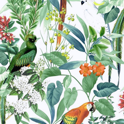 World Of Wallpaper Ikala Wallpaper White (Af0006-Bur) from B&Q