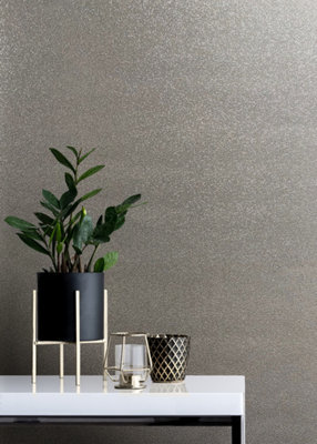 Muriva Charcoal Texture Glitter Effect Patterned Wallpaper