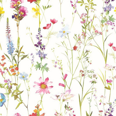 Elsie Floral Wallpaper Multi World Of Wallpaper Af0038 from B&Q