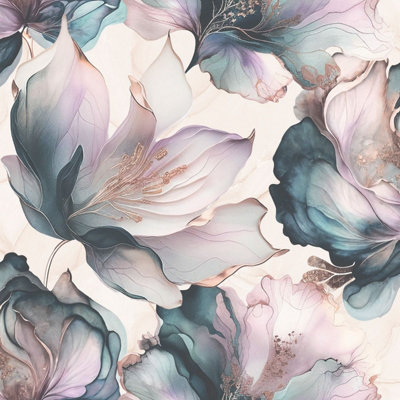 Elysian Floral Wallpaper Multi World Of Wallpaper Af0034 from B&Q