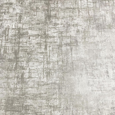 Muriva Etta Texture Greige Wallpaper - Industrial Distressed Design - Metallic Crosshatch - Greige - Image 6