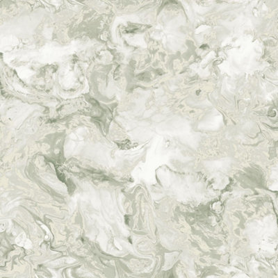 Muriva Elixir Marble Green Metallic Wallpaper 166507 - Image 7