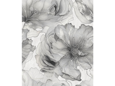 Muriva Ltd - Renata Floral Wallpaper - Grey - Extra Large - Image 4