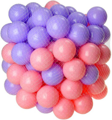 Divchi PlayballsSoft Pit Balls For KidsPink/purple Smooth Surface And No Sharp Edges 300 Pcs from B&Q