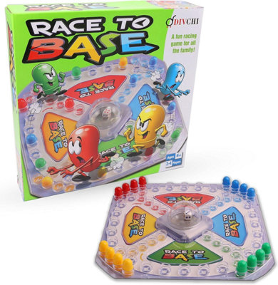 Divchi Race To Base Board Game For KidsFamily Dice Board Game With 16 Pieces from B&Q