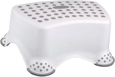 Divchi Toilet Training Kids Non Slip Up Step Stool Unisex For Safe Toddler Loo Potty Training In The Bathroom And Home (White) from B&Q