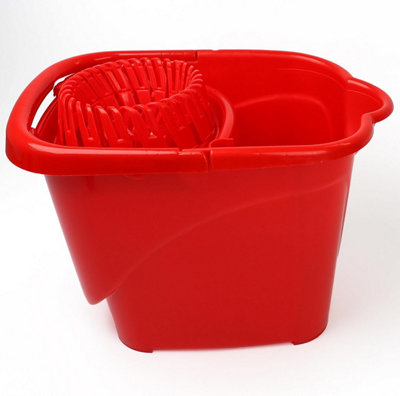 Divchi Mop Bucket Lightweight & Portable Floor Cleaning Mopping Bucket With Removable Wringer Carry Handle & Convenient Pouring from B&Q
