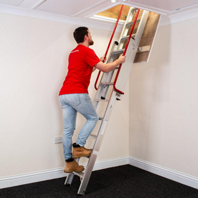 BPS Access Solutions Grand Sliding Aluminium Loft Ladder from B&Q