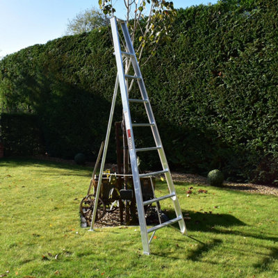 B&Q - 8 Step  Fixed Tripod Gardening Ladder