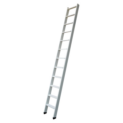 BPS Access Solutions Bps Deluxe Mezzanine LadderWhite PaintedDetachableFloor Height Up To 2.85M150Kg Load Rating from B&Q