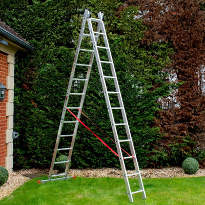 Home Master 12 Rung 2 Section Combination Ladder