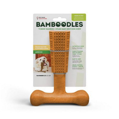 Bamboodles T-Bone Peanut Butter Flavour Large 7" from B&Q