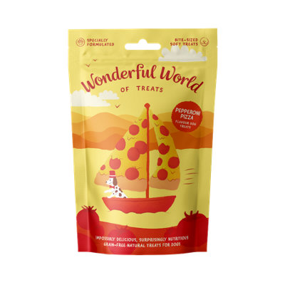 Wonderful World Of Treats Pepperoni Pizza Dog Treats 50GPack Of 12 from B&Q