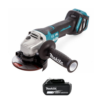 Makita Dga467Z 18V Lxt Cordless Brushless 115mm Angle Grinder With 1 X 5Ah Battery from B&Q
