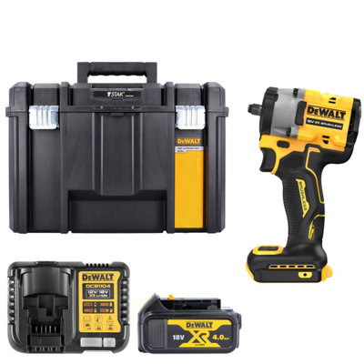 Dewalt Dcf923N 18V Xr Cordless Brushless Compact 3/8" Impact Wrench With 1 X 4.0Ah BatteryCharger & Tstak Vi Case from B&Q