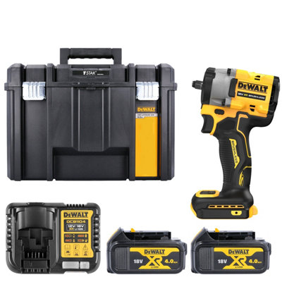Dewalt Dcf923N 18V Xr Cordless Brushless Compact 3/8" Impact Wrench With 2 X 4.0Ah BatteriesCharger & Tstak Vi Case from B&Q