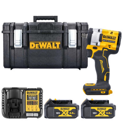 Dewalt Dcf922N 18V Xr Cordless Brushless 1/2" Detent Pin Impact Wrench With 2 X 4.0Ah BatteriesCharger & Case from B&Q