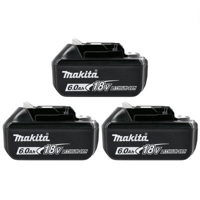 Makita Bl1860 Battery 18V 6.0Ah Lxt Lithium-Ion Battery Triple Pack from B&Q