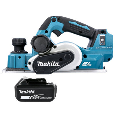 Makita Dkp181Z 18V Lxt Cordless Brushless 82mm Aws Planer With 1 X 6Ah Battery from B&Q