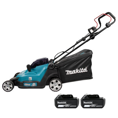 B&Q -  Dlm432 18V / 36V Lxt 430mm Lawn Mower With 2 X 5Ah Batteries