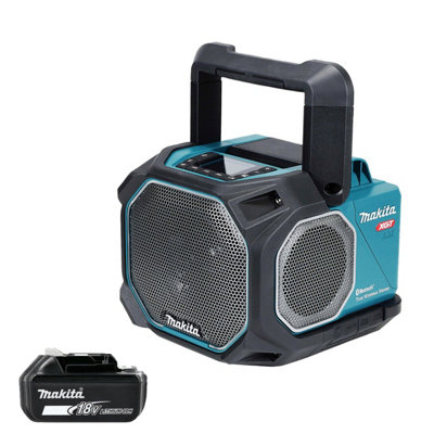 Makita Speaker Mr014Gz 14.4V/18V/40V Max Lxt/xgt Cordless/ac Jobsite With BluetoothAux & Usb With 1 X 5.0Ah Battery from B&Q