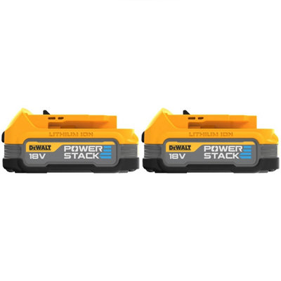 Dewalt Dcbp034 18V Xr 1.7Ah Compact Powerstack BatteryTwin Pack from B&Q