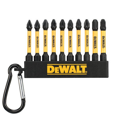 Dewalt Dt7276-Qz 50mm 10 Piece Pz1 Pz2 Pz3 High Impact Screwdriver Bit Keyring from B&Q