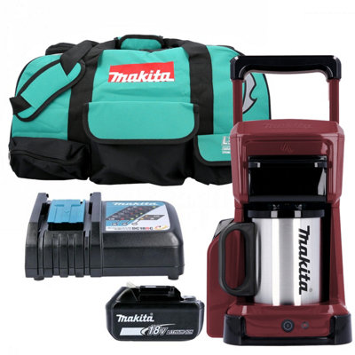 Makita Dcm501Zar 12V Max/18V Cxt/lxt Cordless Cofee Maker With 1 X Bl1830Charger & Lxt400 Tool Bag from B&Q