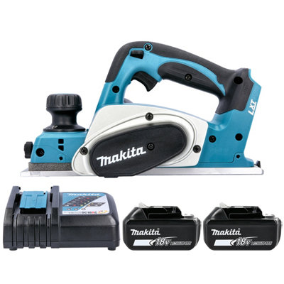 Makita Dkp180Z 18V Lxt Cordless 82mm Planer With 2 X 5Ah Batteries & Charger from B&Q