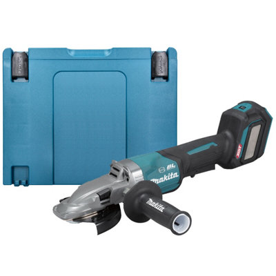 Makita Ga056Gz01 40V Max Xgt Brushless Cordless 125mm Flat Head Angle Grinder With Makpac Case from B&Q