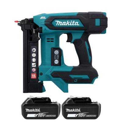 Makita Dst630Z 18V Lxt Cordless Brushless Narrow Crown Stapler With 2 X 5Ah Batteries from B&Q