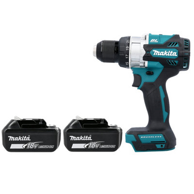 Makita Dhp492Z Drill 18V Lxt Cordless Brushless Combi Drill With 2 X 5Ah Bateries from B&Q