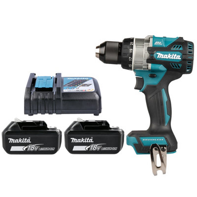 Makita Dhp492Z Drill 18V Lxt Cordless Brushless Combi Drill With 2 X 5Ah Bateries & Charger from B&Q