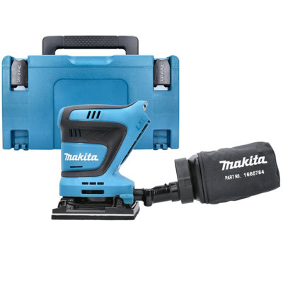 Makita Dbo480Z 18V Lxt Cordless Finishing Sander 112X102mm 210W With Case Type 3 from B&Q