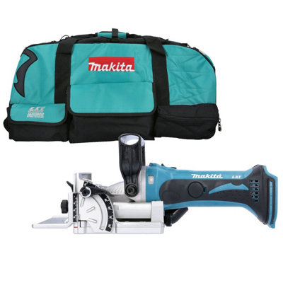 Makita Dpj180Z 18V Lxt Cordless Biscuit Jointer With Lxt600 Tool Bag from B&Q