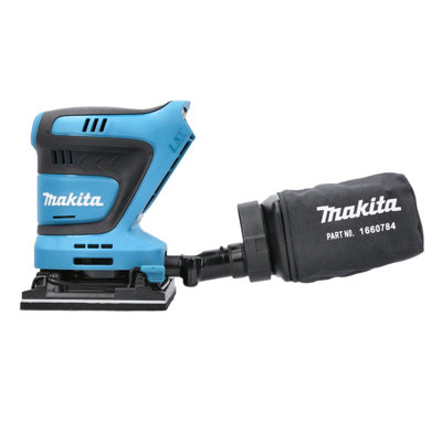 Makita Dbo480Z 18V Lxt Cordless Finishing Sander 112X102mm 210W Body Only from B&Q
