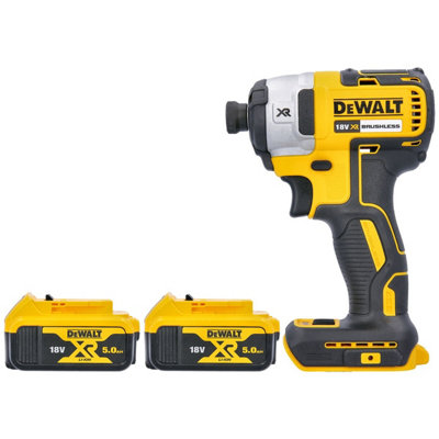 Dewalt  Dcf887 18V Xr 3-Speed Cordless Brushless Impact Driver With 2 X 5.0Ah Batteries from B&Q