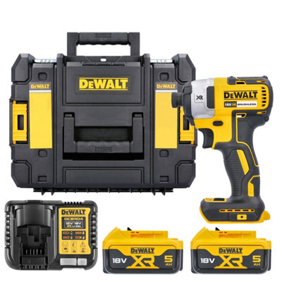 Dewalt Dcf887  18V Xr 3-Speed Brushless Impact Driver With 2 X 5Ah BatteriesCharger & Dwst1-70703 Case from B&Q