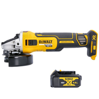 Dewalt Dcg405 18V Xr Cordless Brushless 125mm Angle Grinder With 1 X 4Ah Battery from B&Q