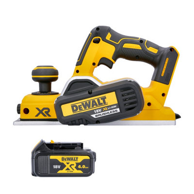 Dewalt Dcp580 18V Xr Li-Ion Brushless Cordless Planer 1 X 4Ah Battery from B&Q