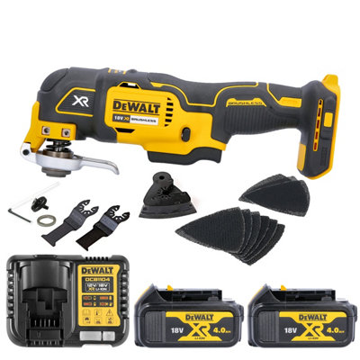 Dewalt Dcs355 18V Brushless Oscillating-Multi Tool With Accessories 2 X 4Ah Batteries & Charger from B&Q