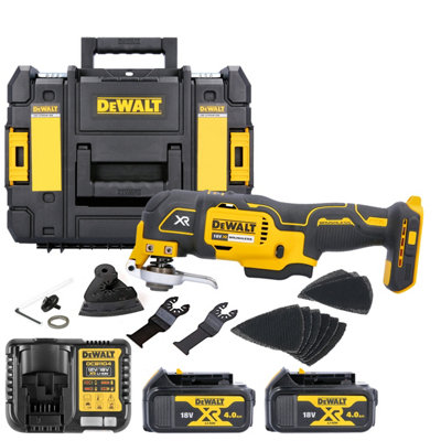 Dewalt Dcs355 18V Brushless Oscillating-Multi Tool With Accessories 2 X 4Ah BatteriesCharger & Case (Without Inlay) from B&Q
