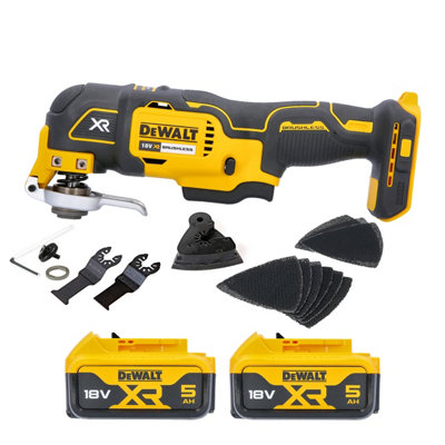 Dewalt Dcs355 18V Brushless Oscillating-Multi Tool With Accessories 2 X 5Ah Batteries from B&Q