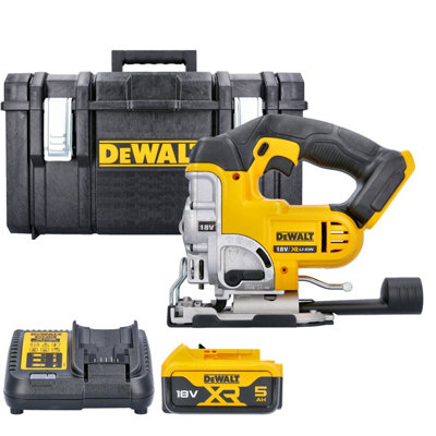 Dewalt Dcs331 18V Xr Li-Ion Cordless Jigsaw With 1 X 5Ah BatteryCharger & Ds300 Case Without Inlay from B&Q