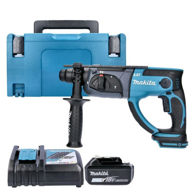 Makita Dhr202 18V Lxt Sds Plus Hammer Drill With 1 X 6.0Ah BatteryChargerCase & Inlay from B&Q