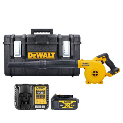 Dewalt Dcv100N Kit-14 18V Li-Ion Cordless Jobsite Blower With 1 X 4Ah BatteryCharger & Case Without Inlay from B&Q